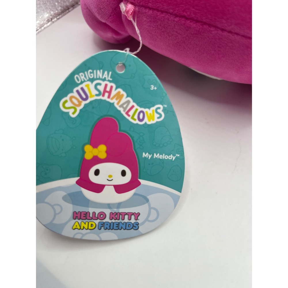 Squishmallows My Melody Hello‎ Kitty and Friends Plush Pink Bunny Y 7 Inch New - Picture 7 of 8